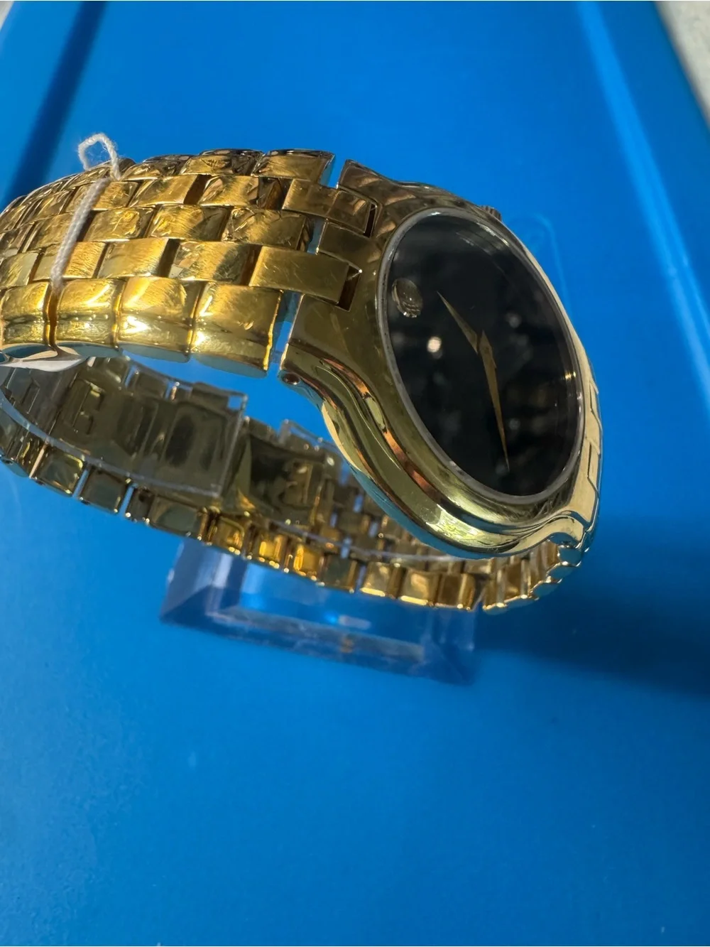 Movado Gold and Black Museum Dial Bracelet Watch